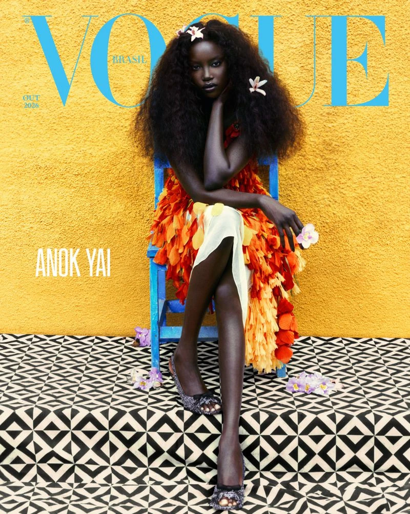 Обложки октябрьского Vogue Brasil с Анок Яй в объективе Рафаэля Паваротти Mar + Vin