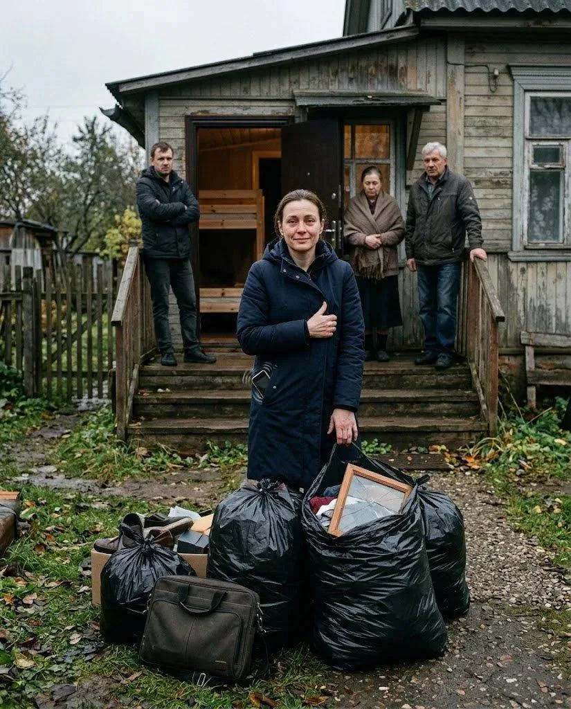 Я вернулась домой после командировки и обнаружила свои вещи в мусорных пакетах под дожд...