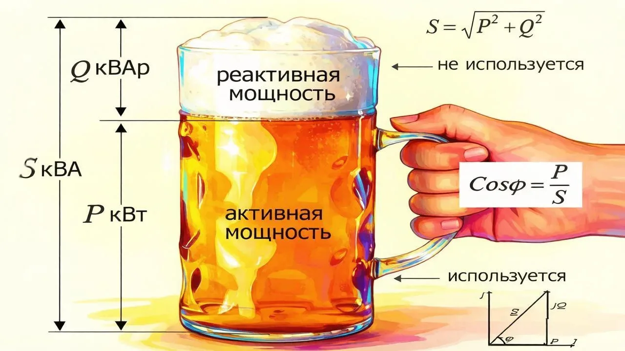 Компенсация реактивной мощности ⚡