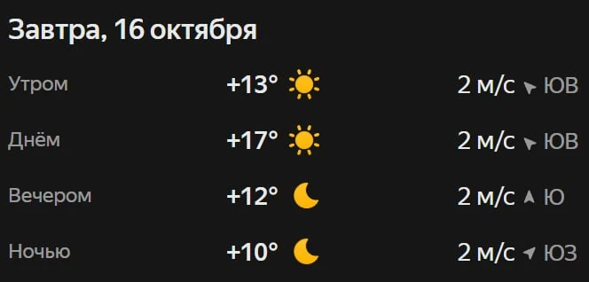 Прогноз погоды☀️