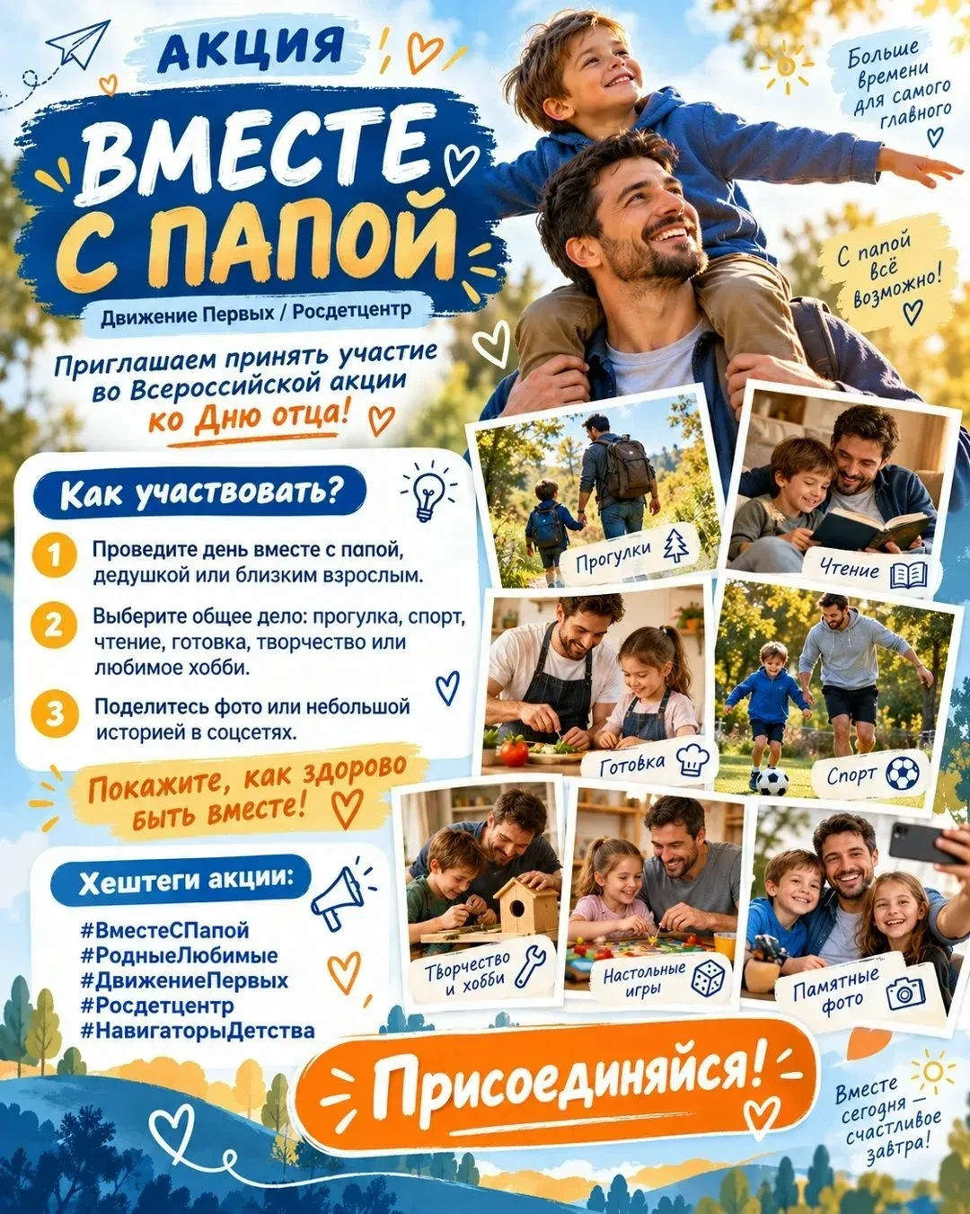 Семейный флешмоб «Мой папа – пример и опора!»