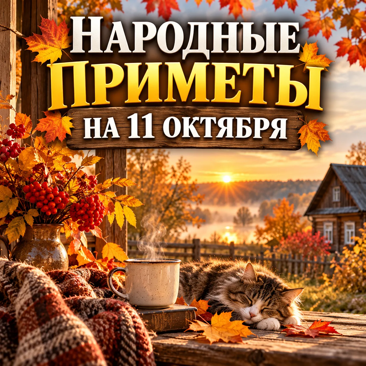 🍂 НАРОДНЫЕ ПРИМЕТЫ НА 11 ОКТЯБРЯ 🍂