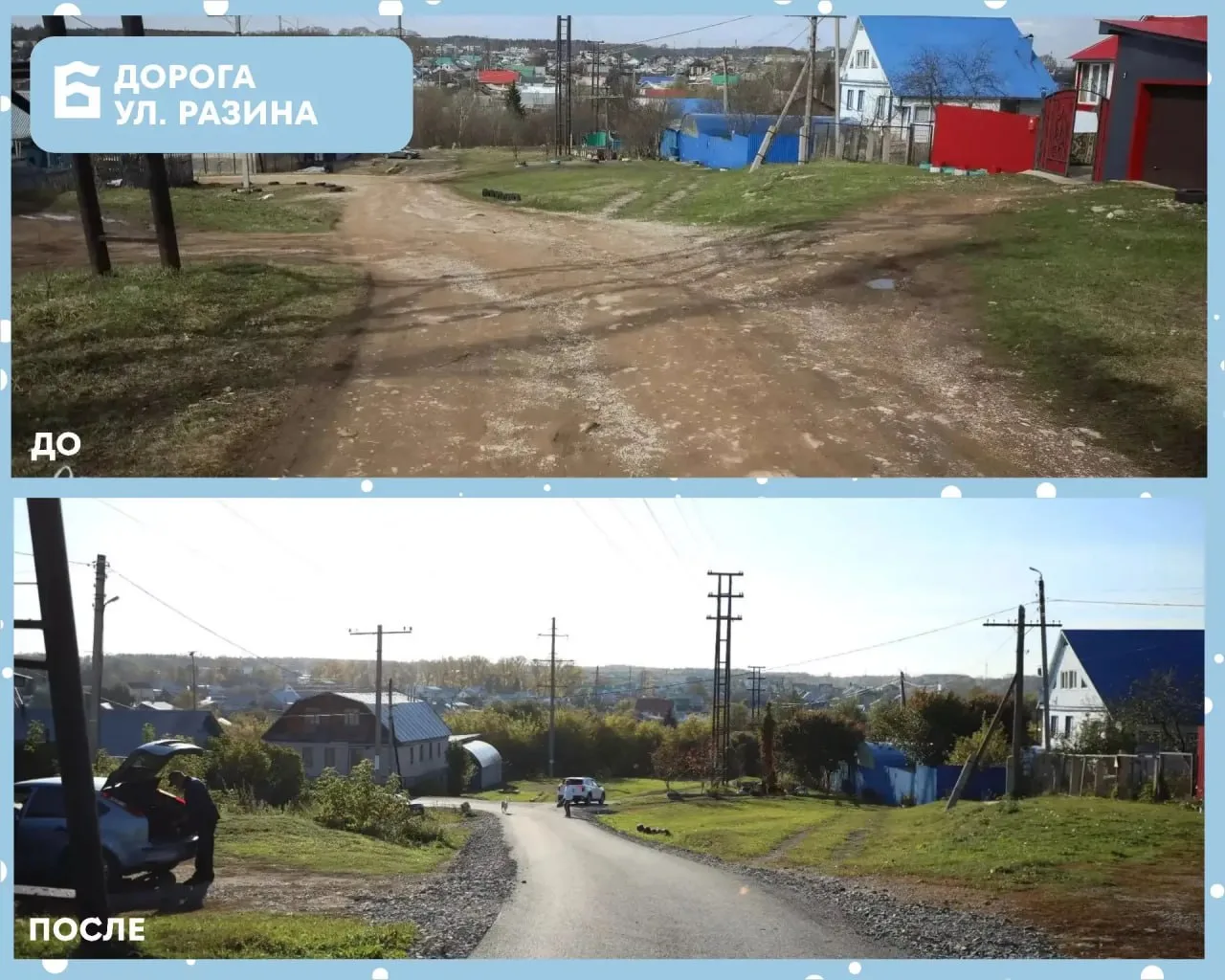 🚧 В Бугульме отремонтировали дороги на Подстанции — взялись за тротуары