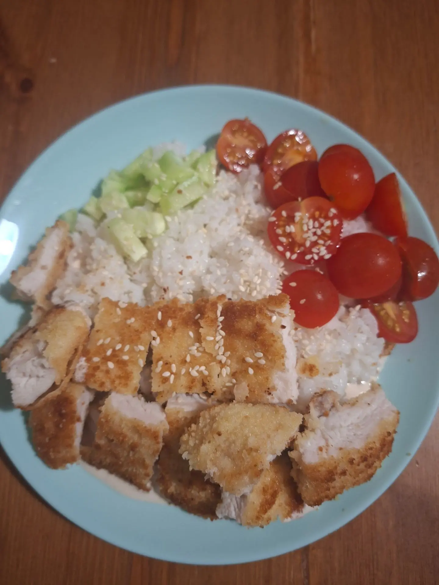 Поке с куриным шницелем 🥗