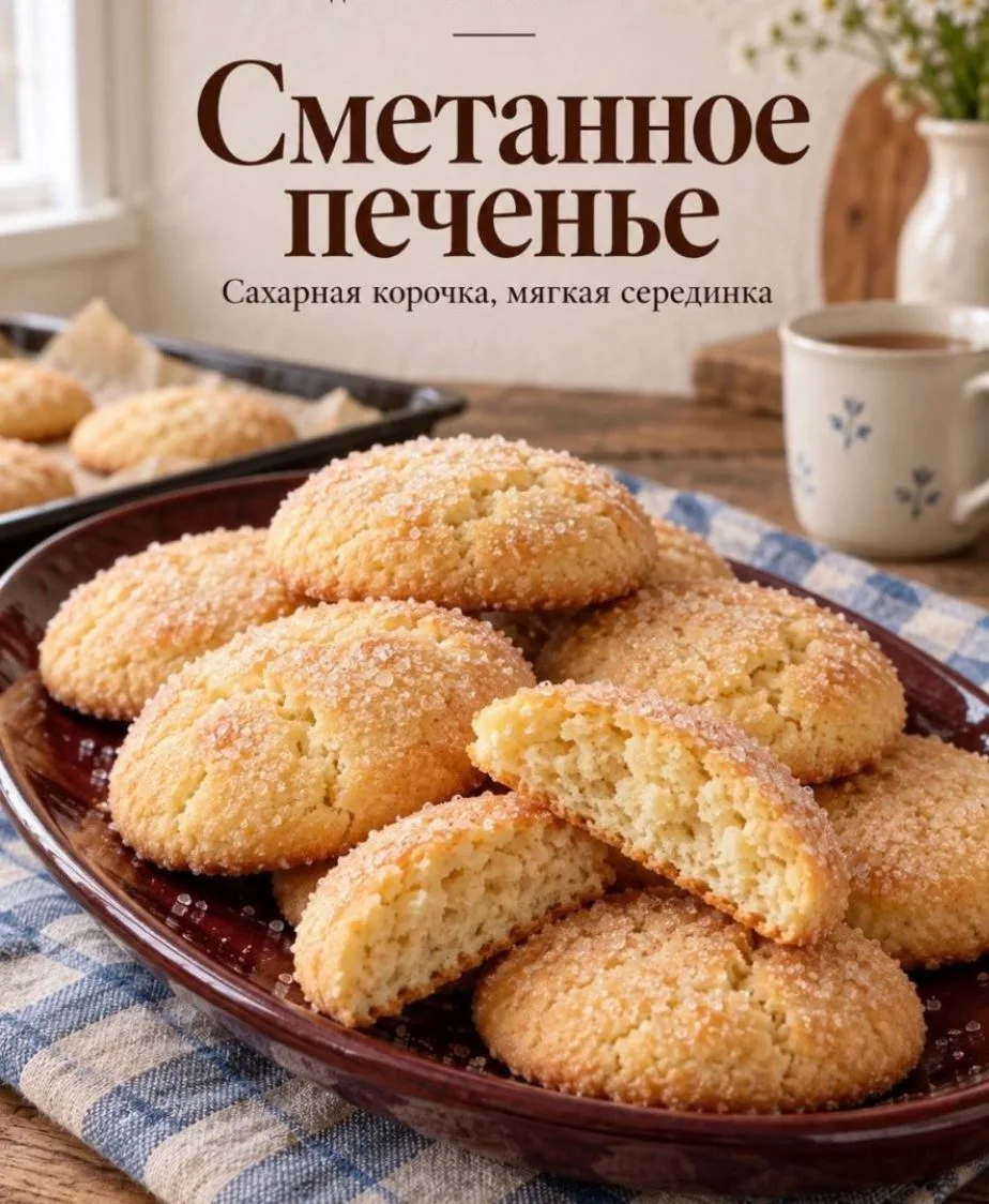 СМЕТАННОЕ ПЕЧЕНЬЕ К ЧАЮ ☕