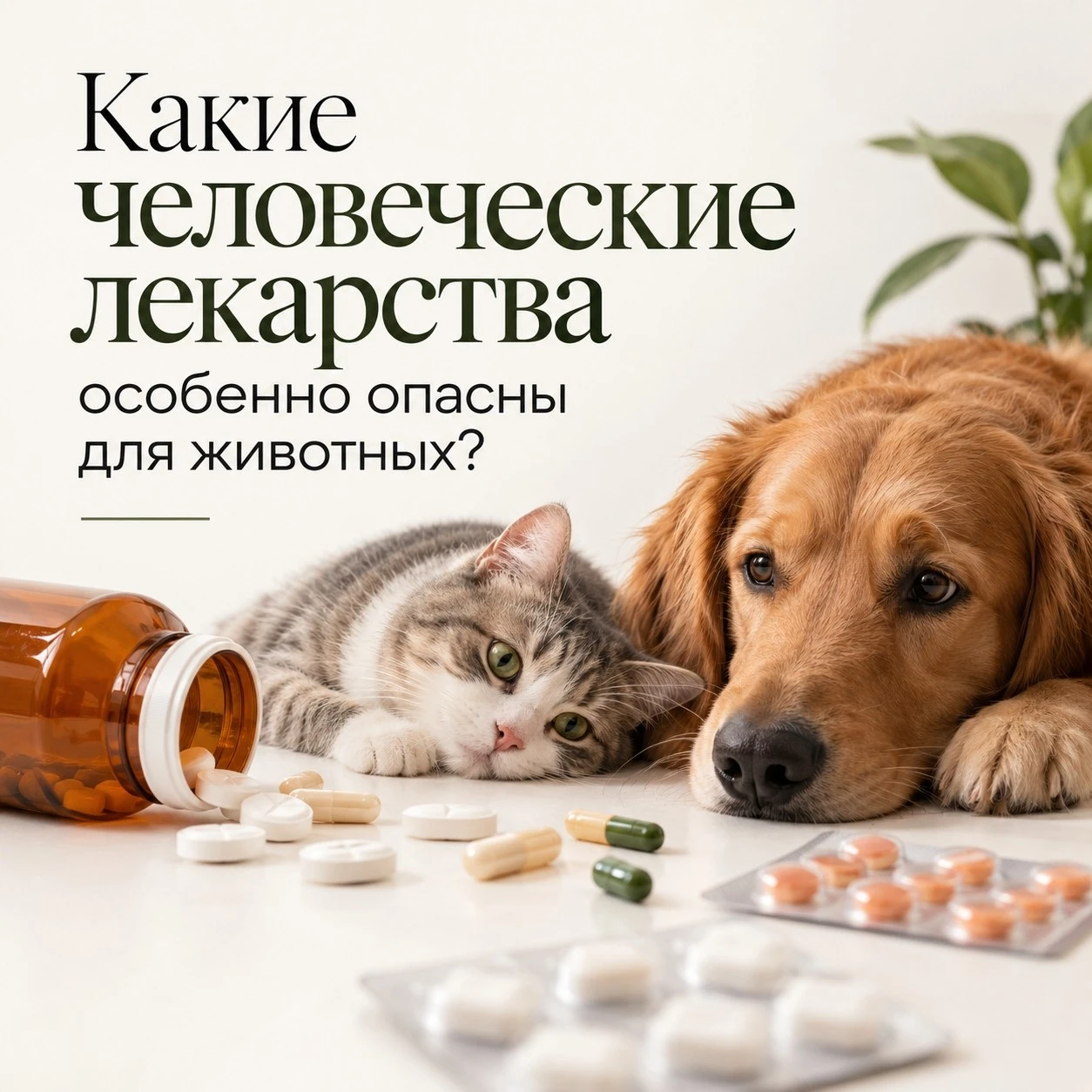 💊 Таблетка, которая помогает человеку, может стоить питомцу жизни