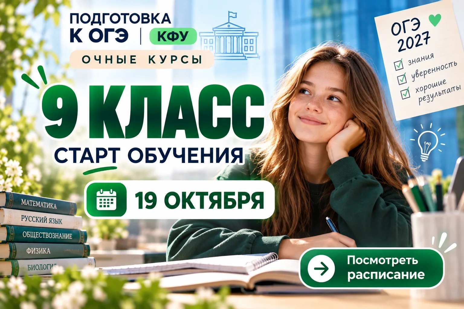 🎓 Девятиклассники, начинаем подготовку к ОГЭ!