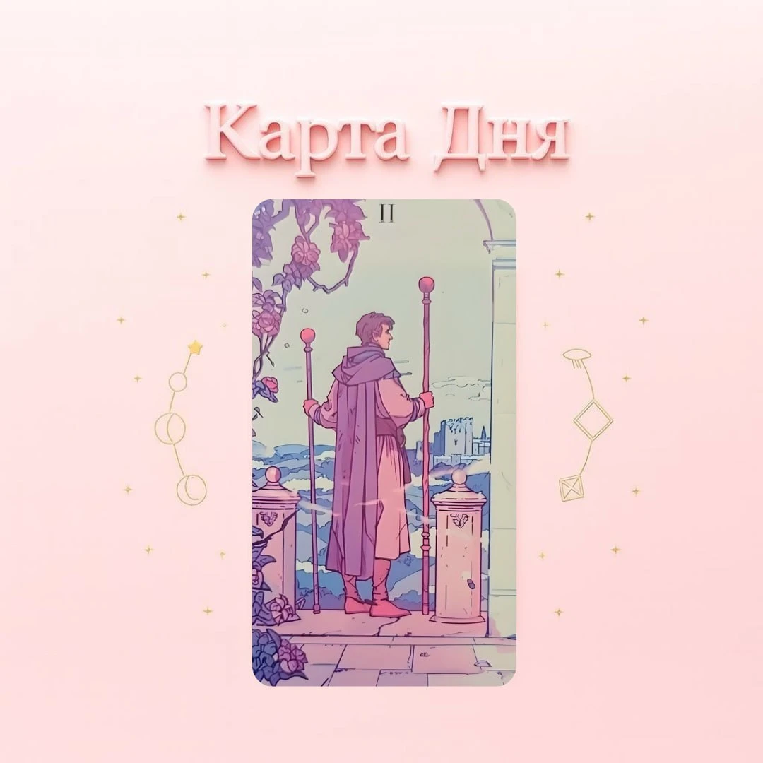 📅11 октября карта дня «Двойка Жезлов»