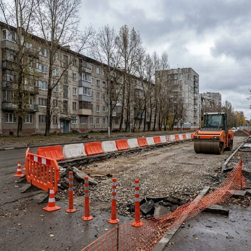 🚗 Ремонт Комсомольской затянется до 15 ноября