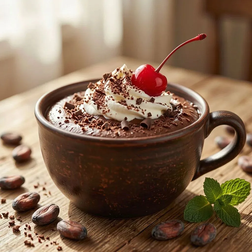 Шоколадный десерт в кружке за 2 минуты🍫