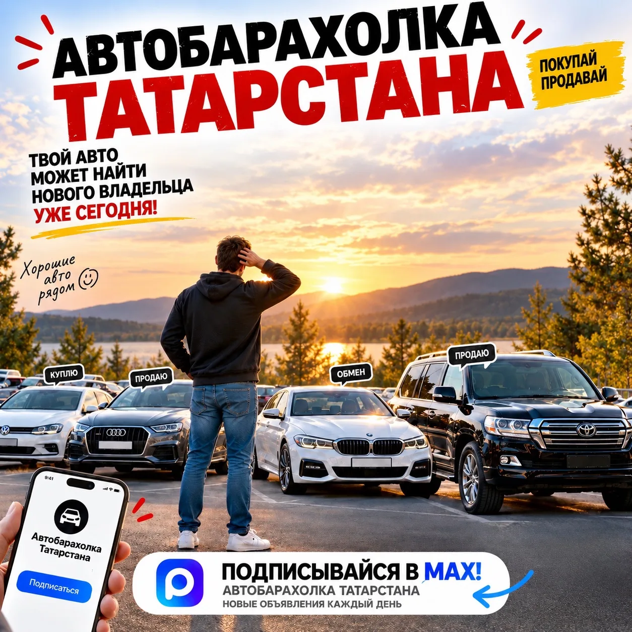 🚗 А вы уже знали, что в MAX появился канал «Автобарахолка Татарстана»?