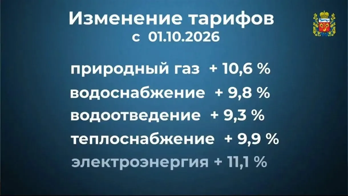 📈 Тарифы на услуги ЖКХ выросли в Оренбуржье