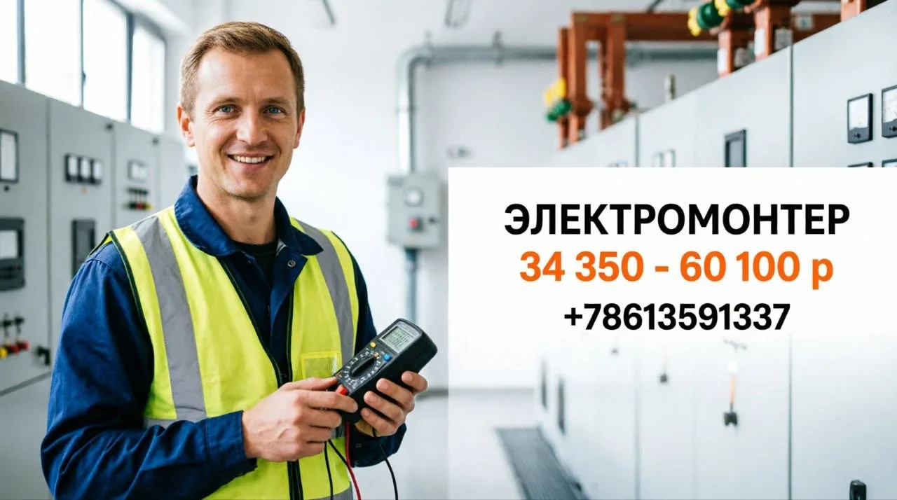 ЭЛЕКТРОМОНТЕР РЗА (5 разряд) | 34 350 - 60 100 р
