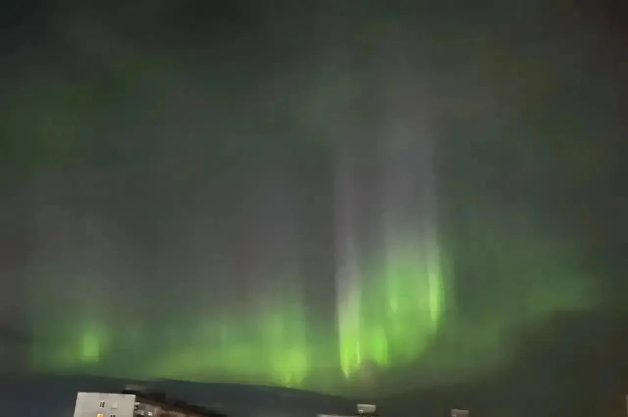 Ночью над Прикамьем горело северное сияние 🌌