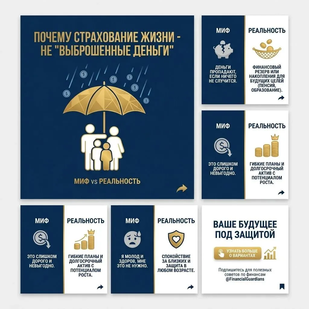 МИФ: СТРАХОВАНИЕ ЖИЗНИ — ЭТО "ВЫБРОШЕННЫЕ ДЕНЬГИ" 🚨