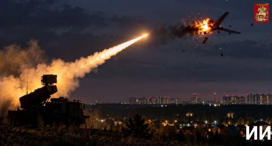 ⁣В Подмосковье на данный момент идут активные сбития БПЛА.