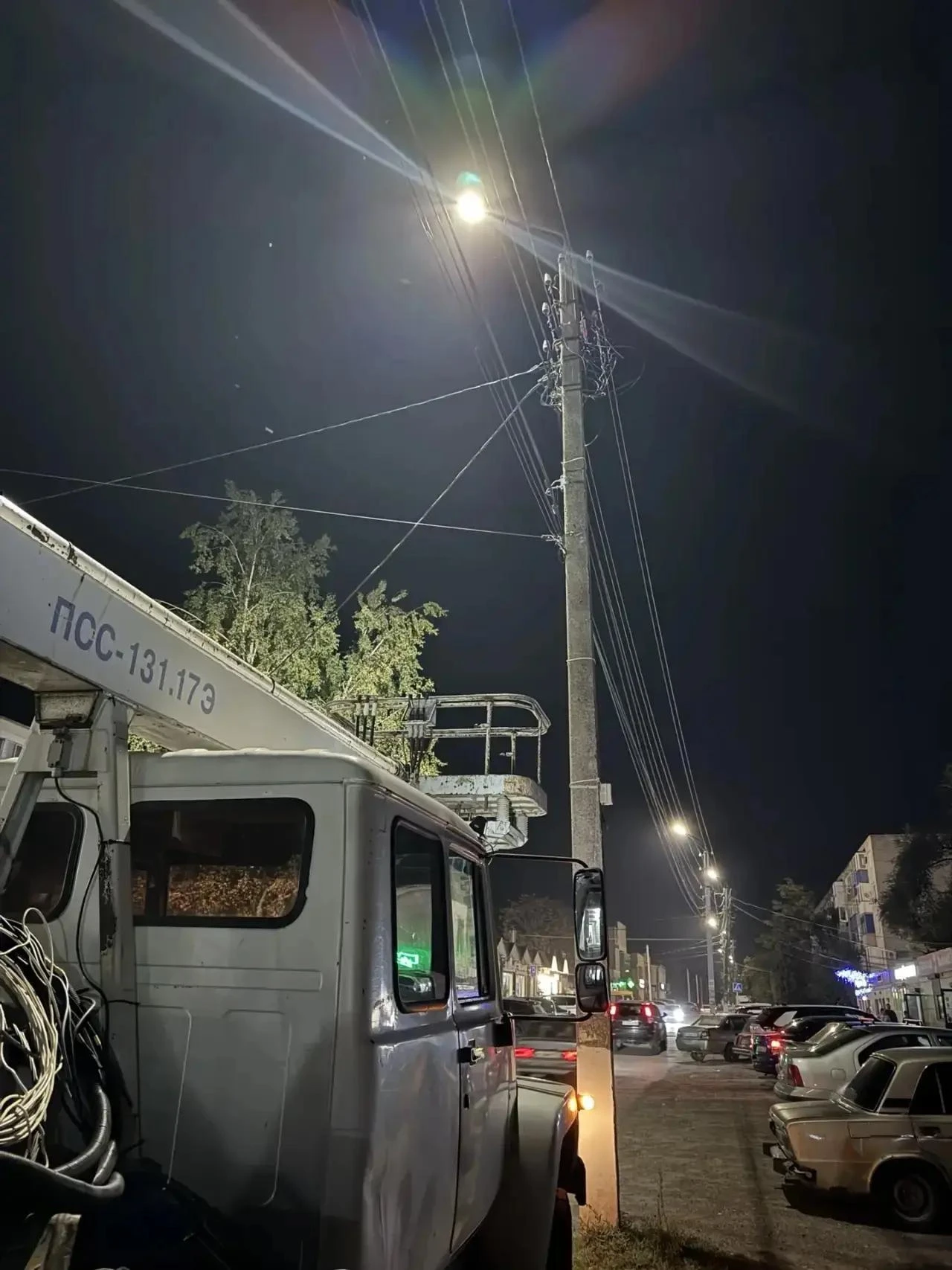 В Кропоткине проходит модернизация уличного освещения