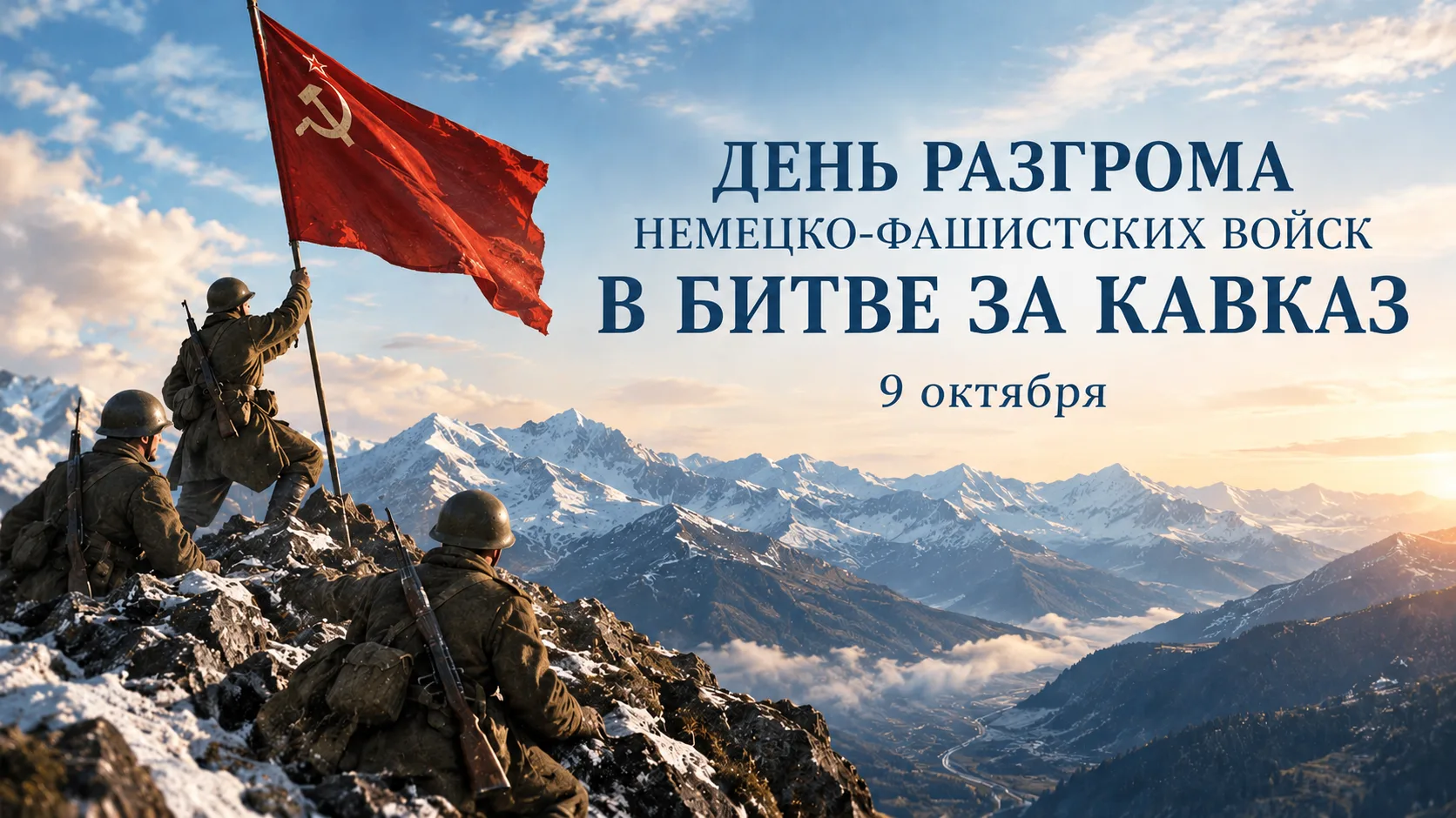 🏔️ 9 октября — День разгрома советскими войсками немецко-фашистских войск в битве за К...