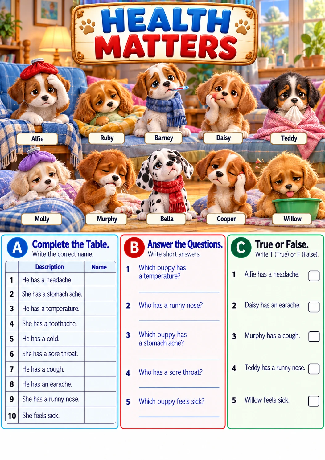 ❤ HEALTH MATTERS WITH PUPPIES
