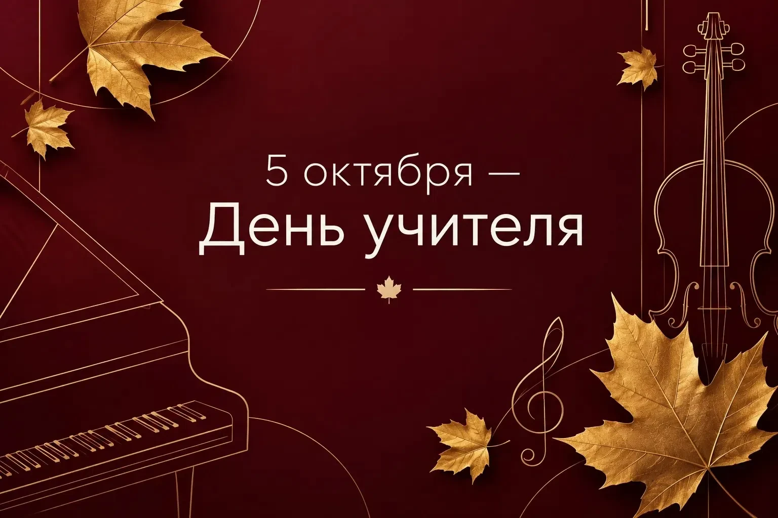 🍁 5 октября — День учителя