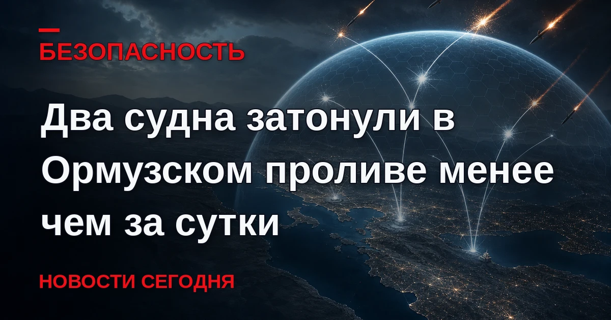 Контейнеровоз и сухогруз, попавшие под удары Ирана, затонули в районе Ормузского пролив...