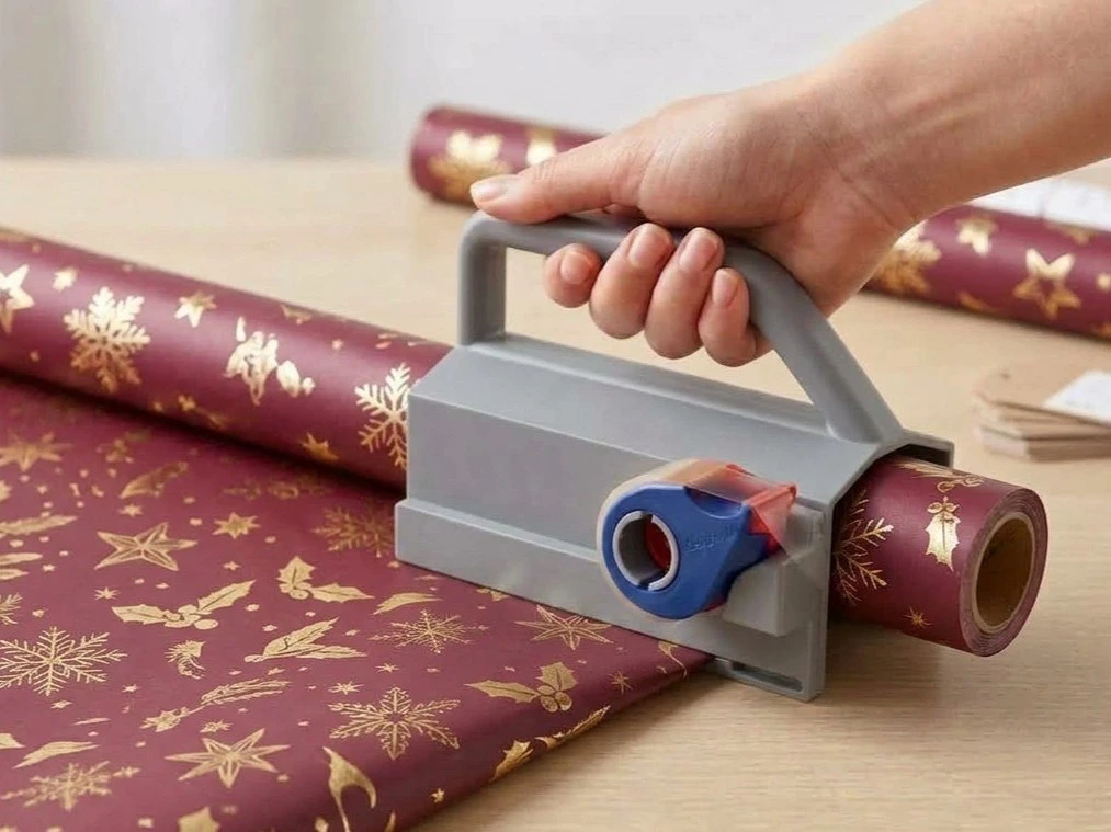 🎁 Резак для подарочной бумаги с держателем скотча