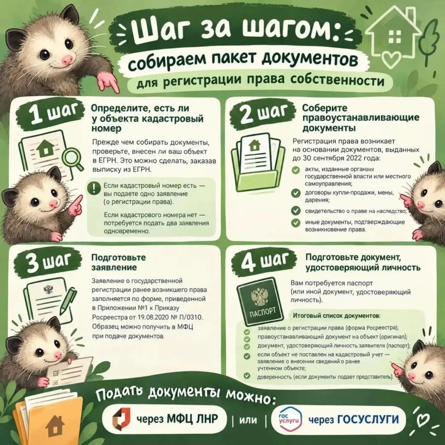 🏠 Шаг за шагом: собираем пакет документов для регистрации права собственности