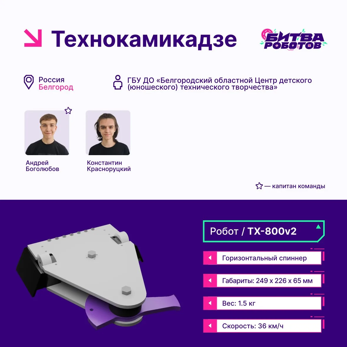 Уже сегодня! Болеем за наших на «Битве роботов 2026» 🔥!