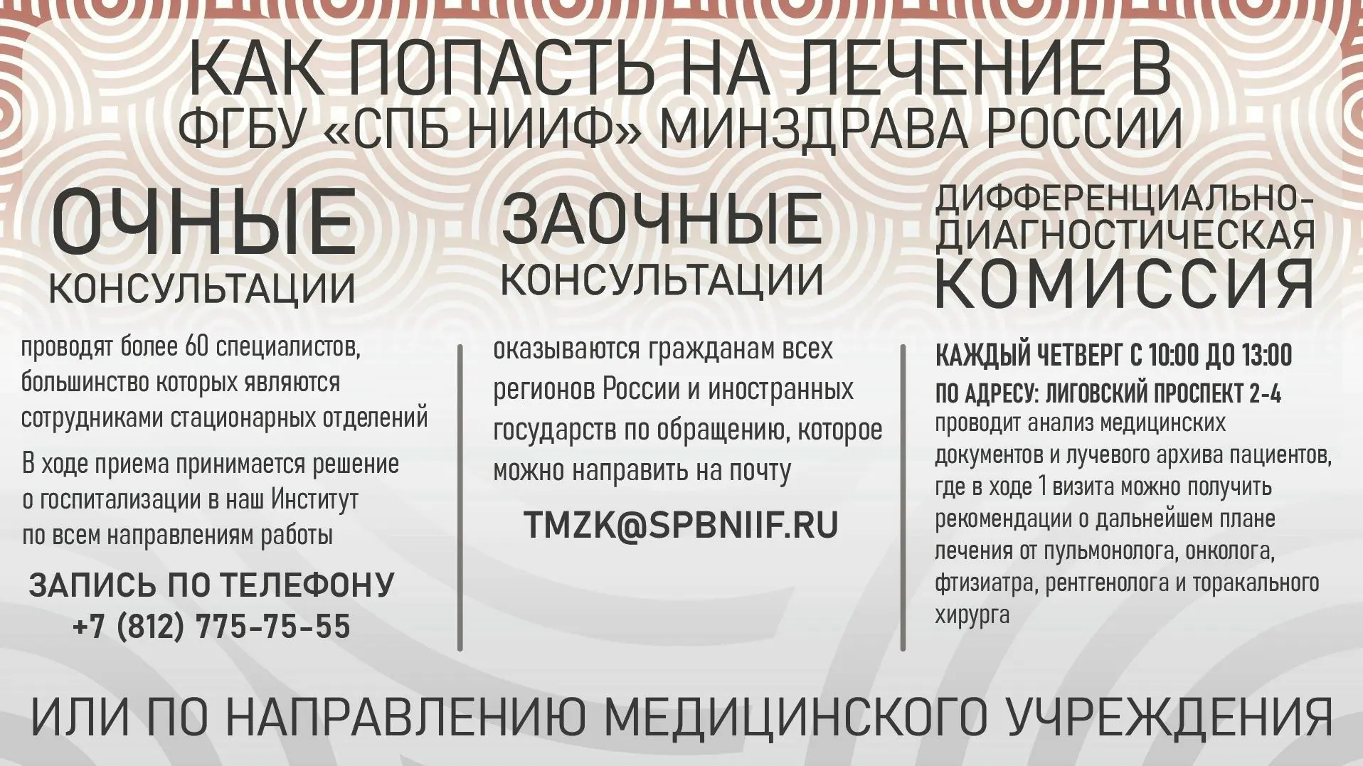 Мы стремимся сделать процесс обращения за медицинской помощью понятным и доступным для ...