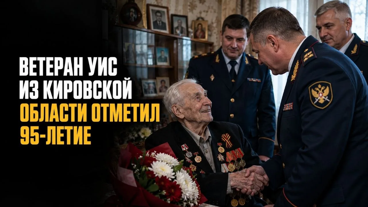 ВЕТЕРАН УИС ИЗ КИРОВСКОЙ ОБЛАСТИ ОТМЕТИЛ 95-ЛЕТИЕ