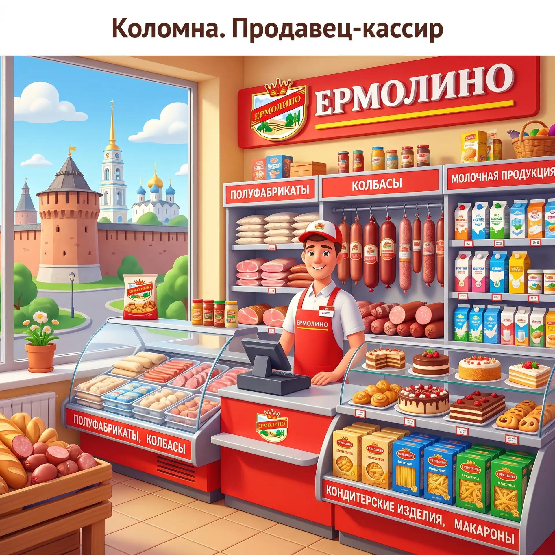 Коломна. Продавец-кассир