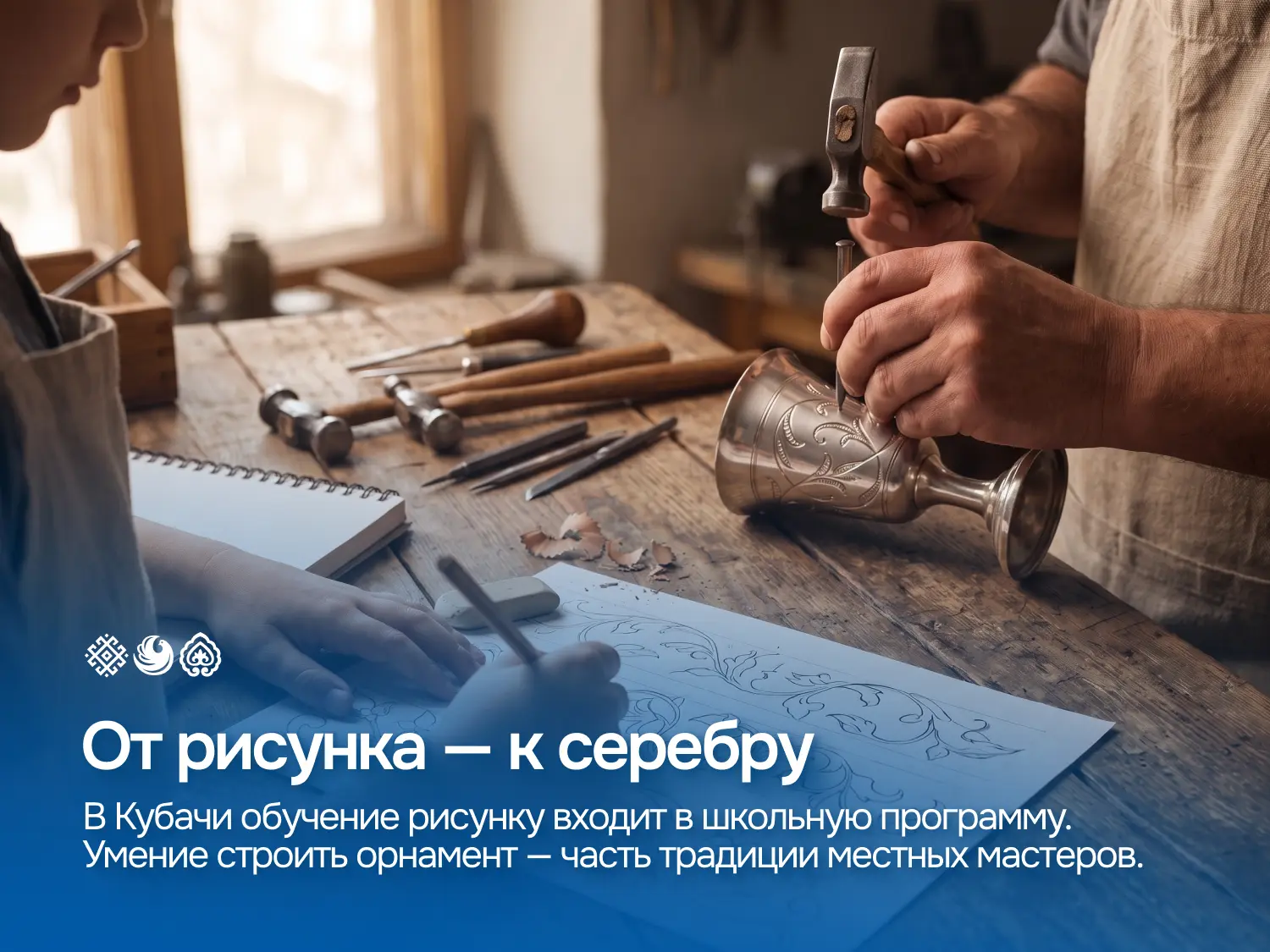 В Кубачи рисунок изучают ещё в школе ✍🏻