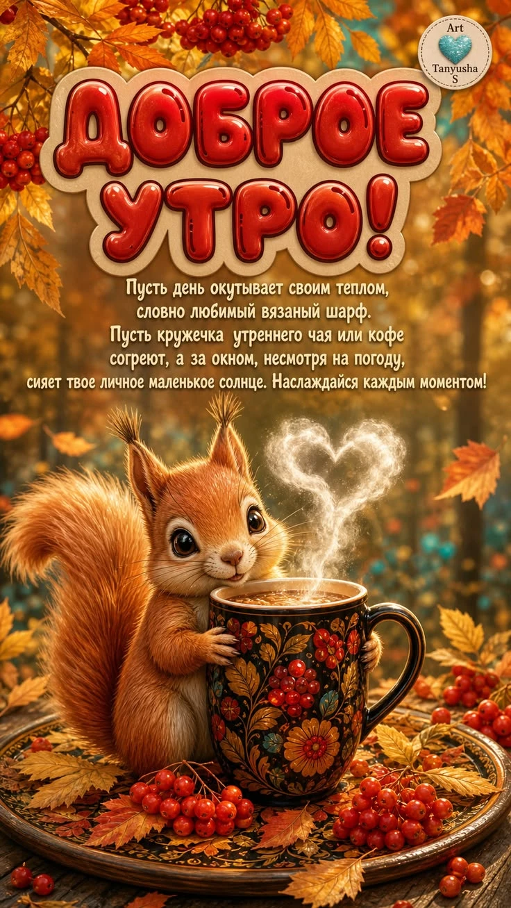 🌞🎉 Желаем бодрого утра и замечательного дня!
