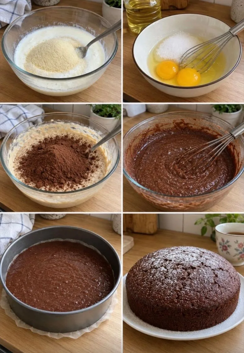 Шоколадный манник — простой, а пахнет на всю кухню 🍫