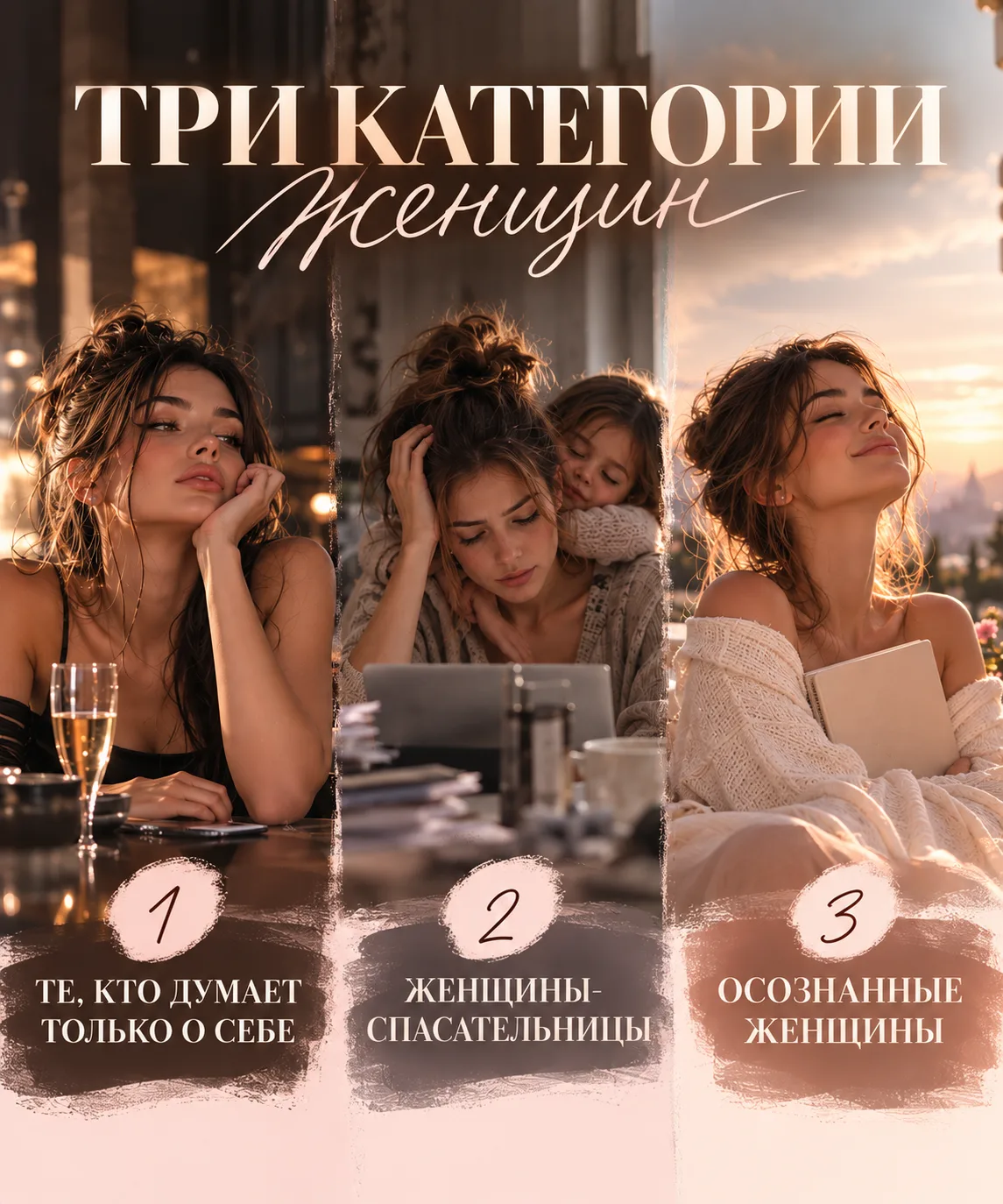 А ты знаешь, к какой категории женщин относишься? ❤️