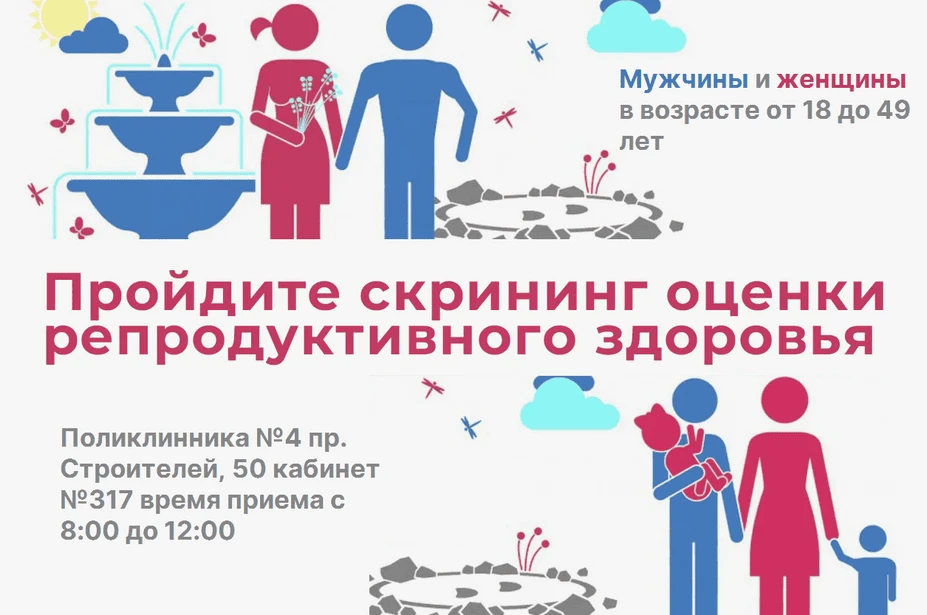 Диспансеризация с целью оценки репродуктивного здоровья