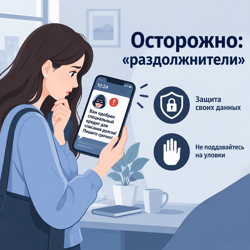 ⚠️ Осторожно, «раздолжнители»! 6 схем, как мошенники наживаются на должниках