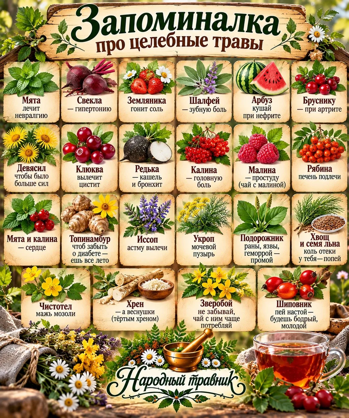 🌿 Целебные травы: твой личный аптекарь! 🌱