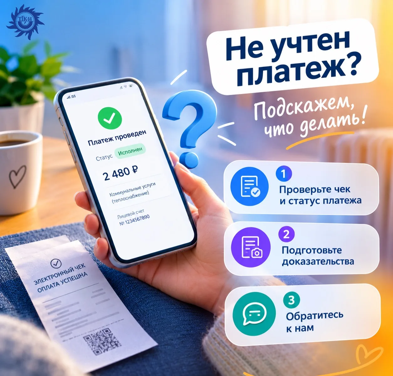 🧾Не учтен платеж? Подскажем, что делать!