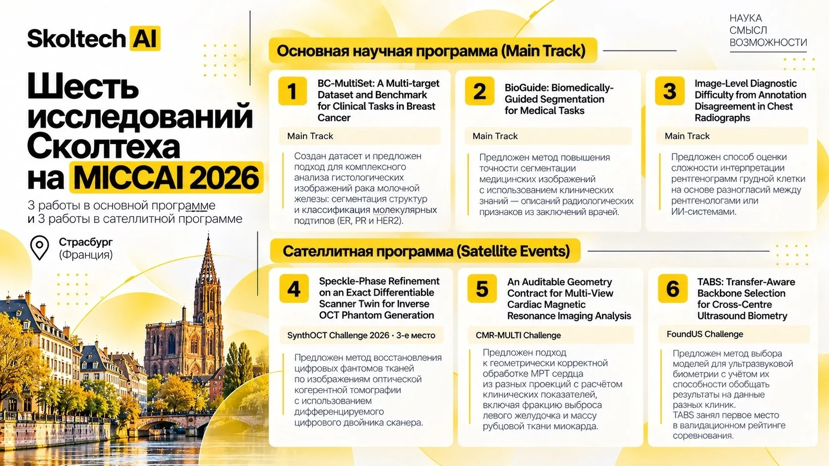 На конференции MICCAI 2026 по анализу медицинских изображений и компьютерной поддержке ...