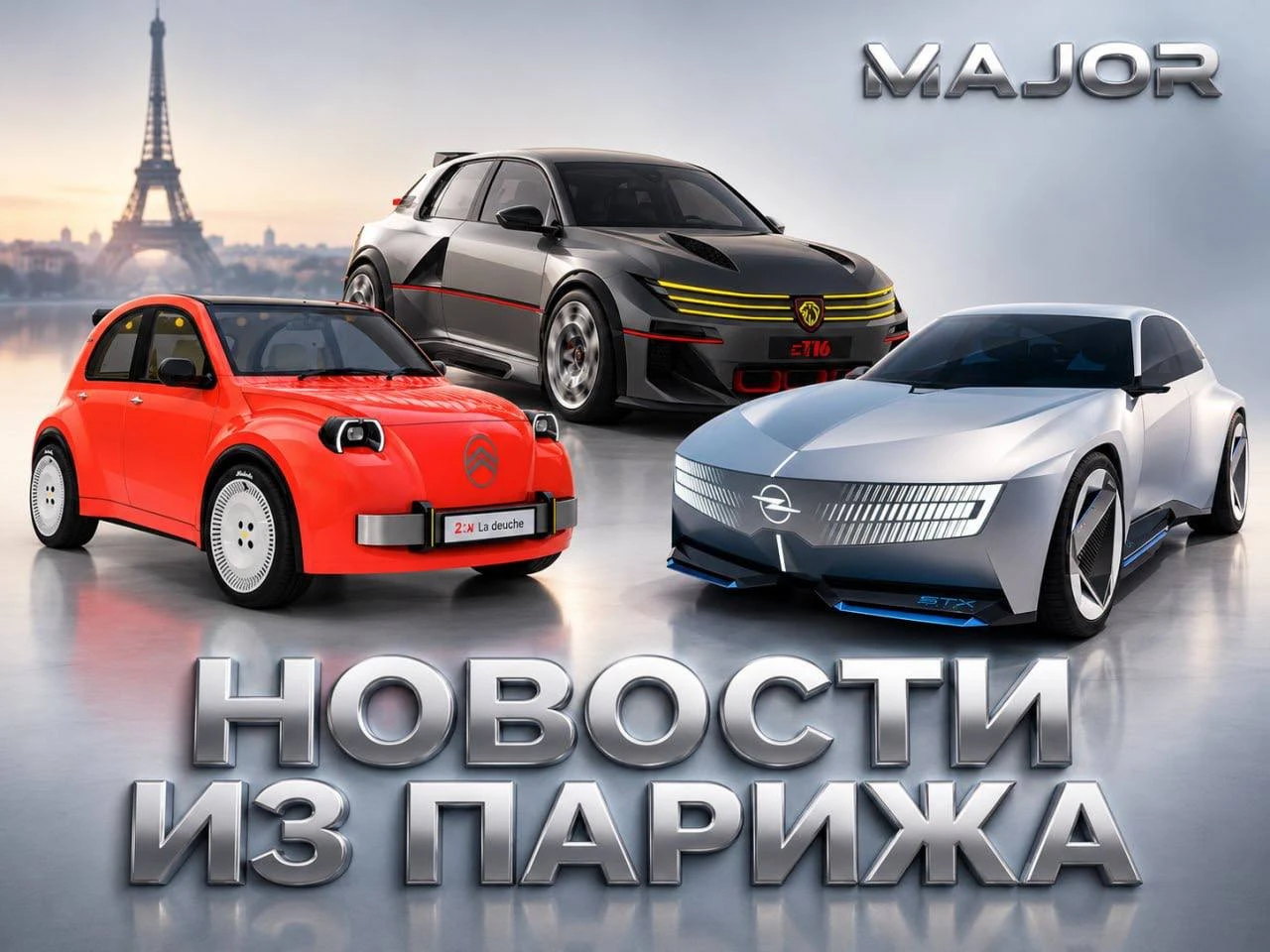 Открылся Парижский автосалон. ~60 автобрендов, из них ~20 китайских. Посмотрим на запад...