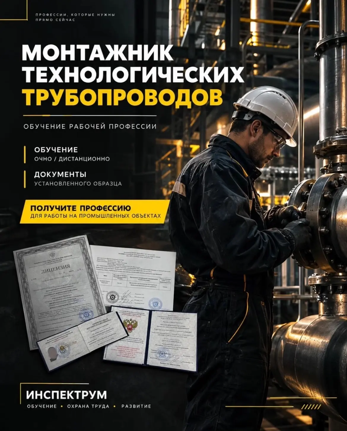 🔧 МОНТАЖНИК ТЕХНОЛОГИЧЕСКИХ ТРУБОПРОВОДОВ - профессия для промышленности
