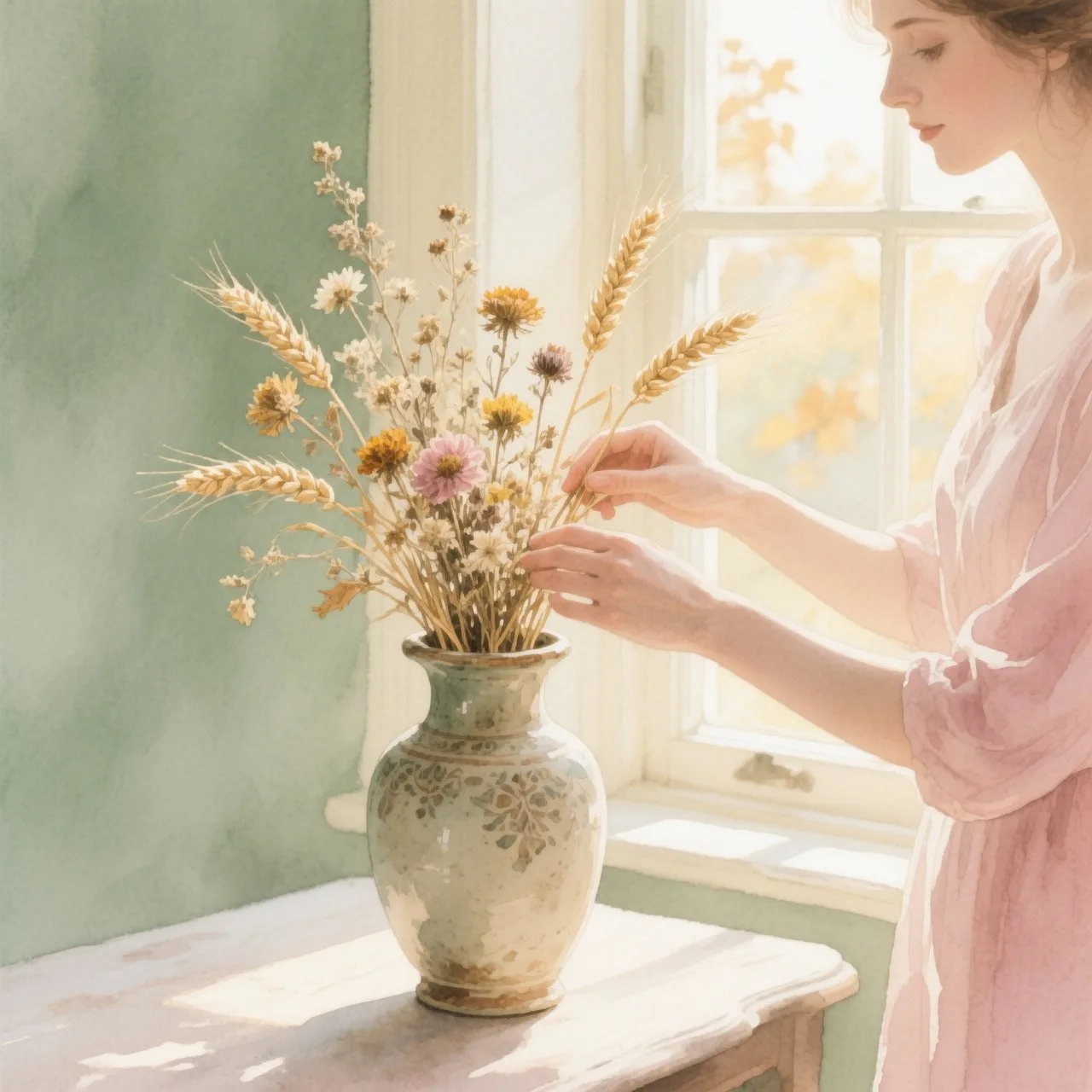 Осенний букет может радовать и зимой 🌾
