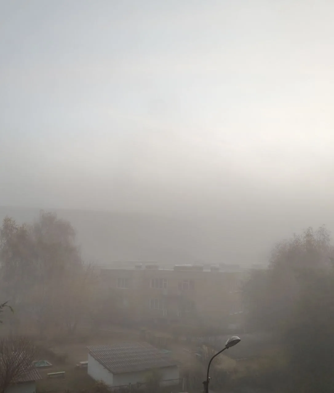 ❗️Утренний туман в Красноярске