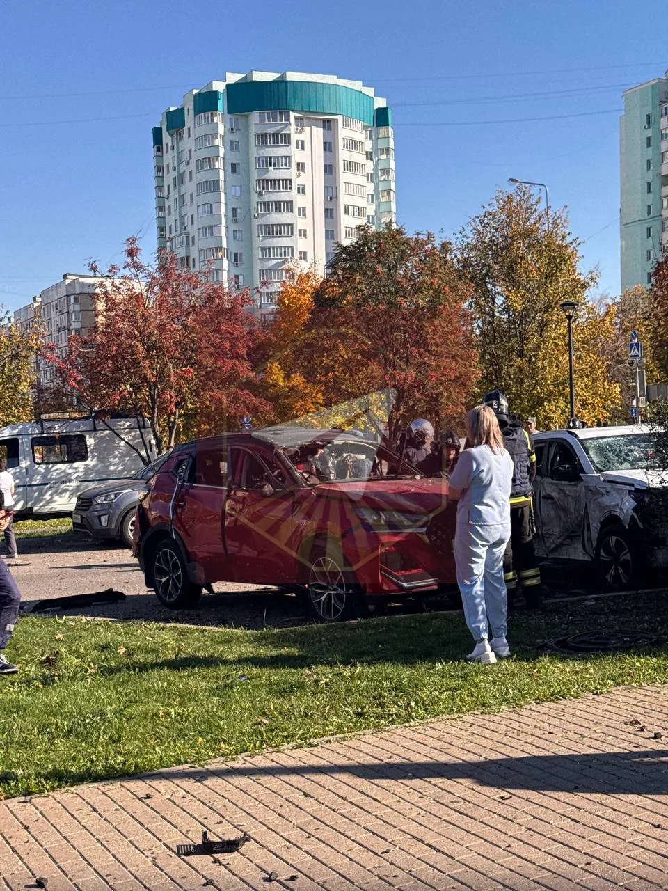 ❗️Предварительно в районе Луча сдетанировал БПЛА