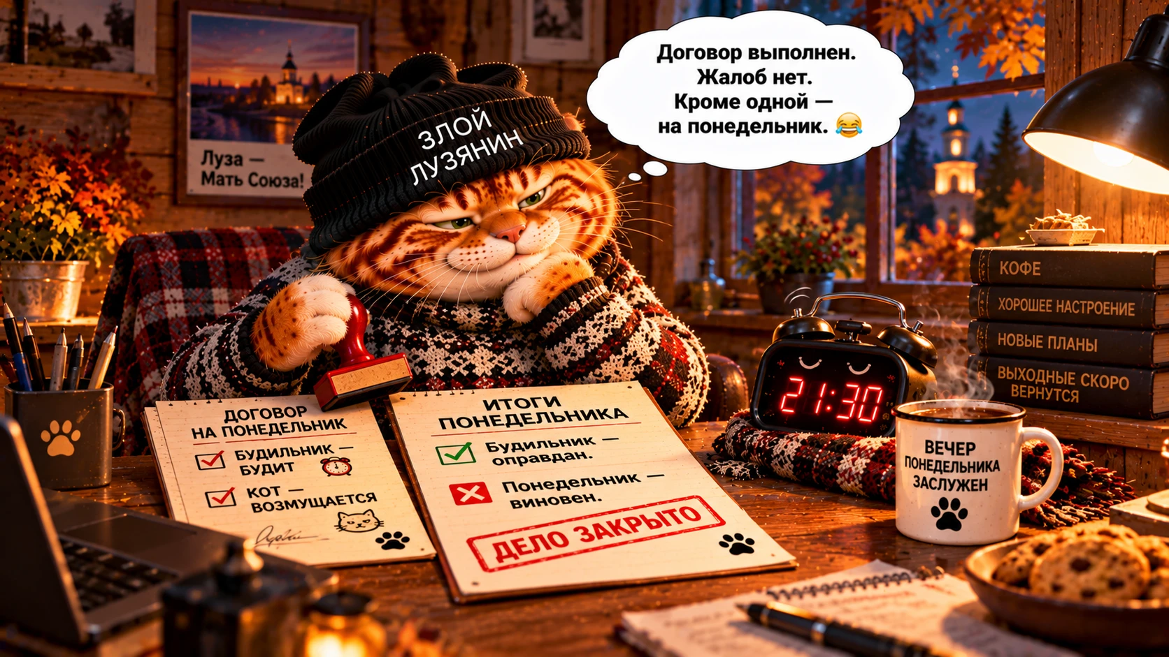 🌙 Спокойной ночи, лузяне!