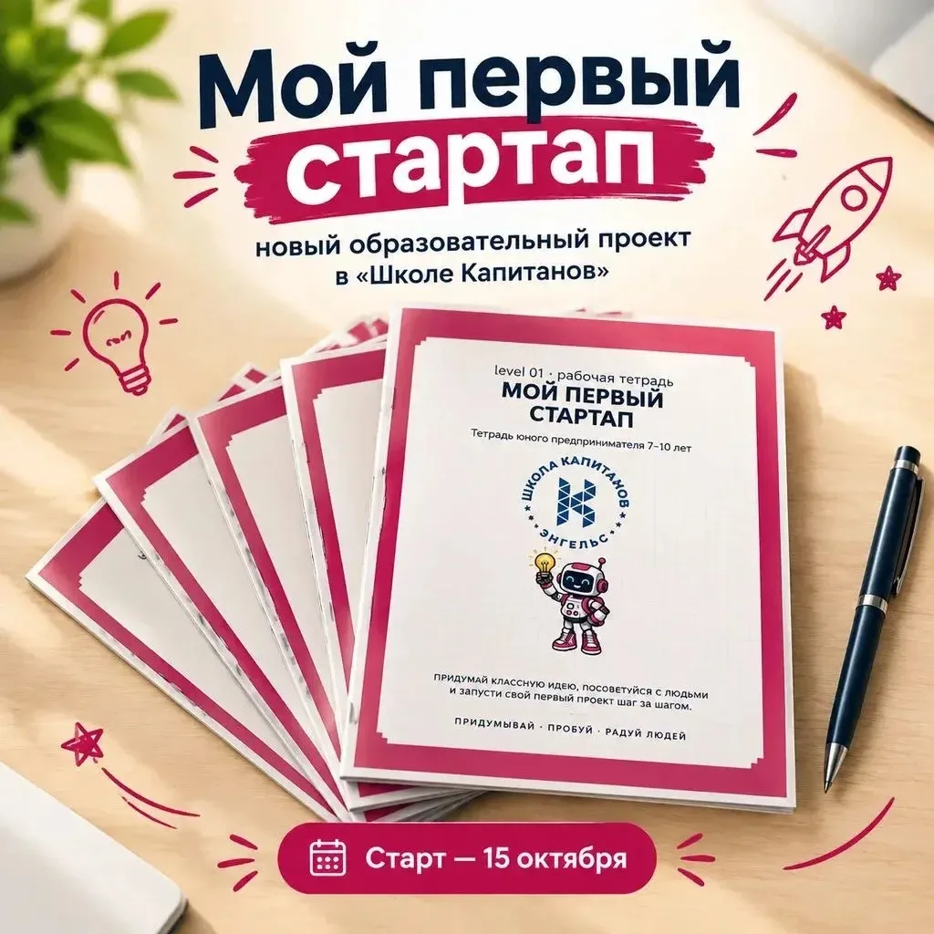 В "Школе Капитанов" стартует проект "Мой первый стартап"!
