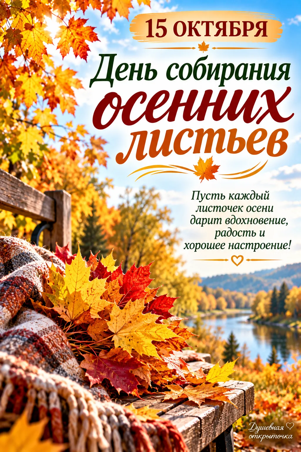 🍁 15 октября — День собирания осенних листьев