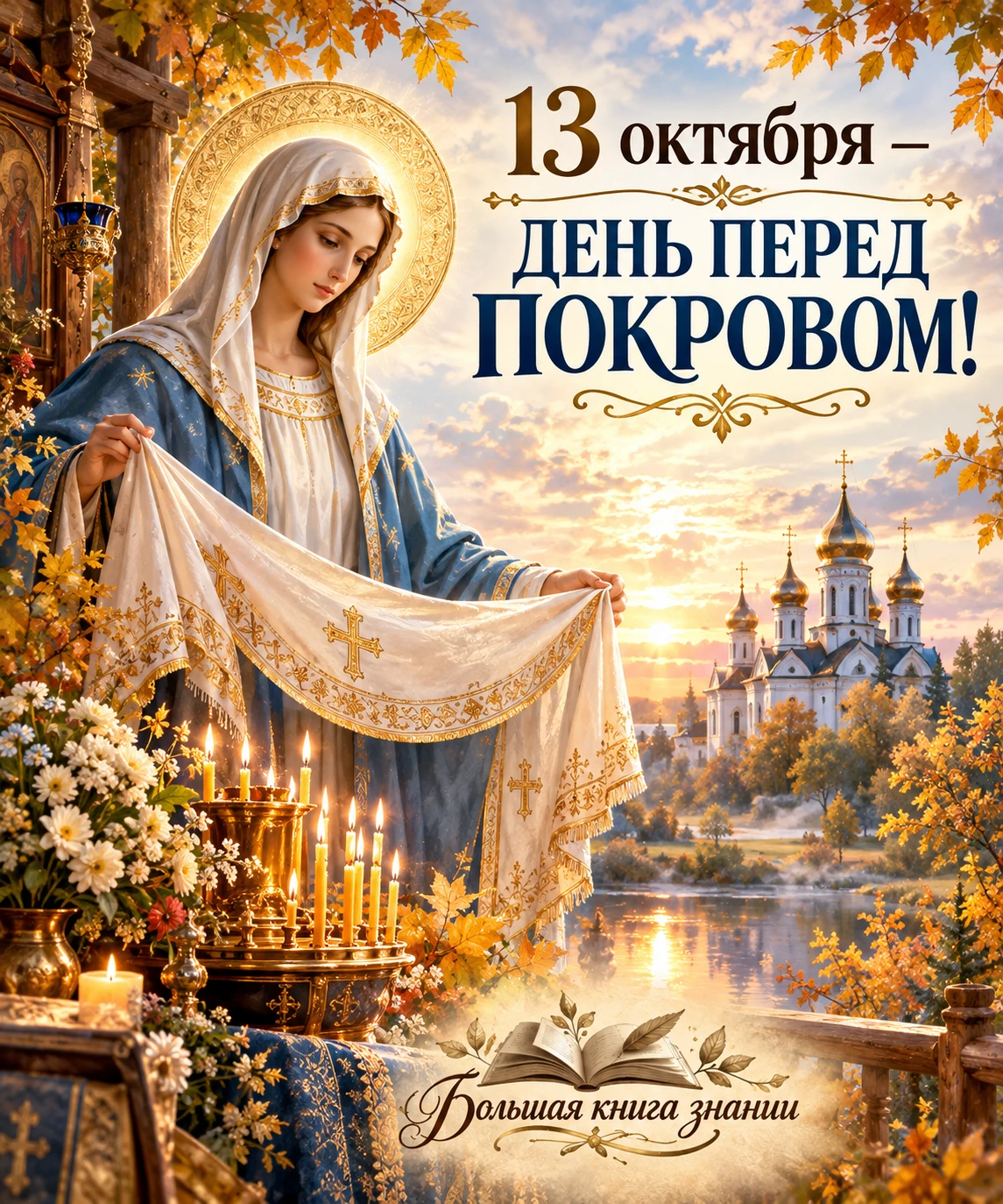 ✔️🙏13 октября – день перед Покровом!
