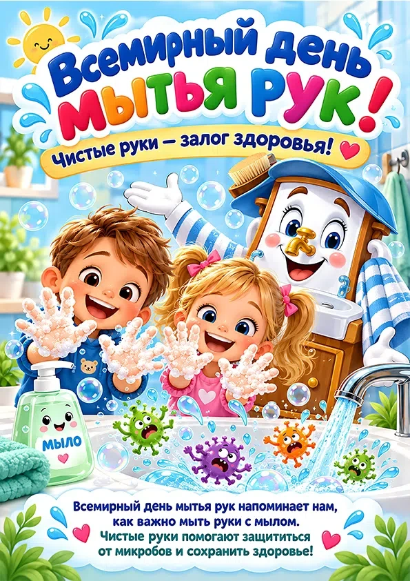 15 октября Всемирный день чистых рук!